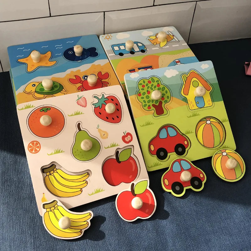 Montessori Wooden Fruit Puzzle