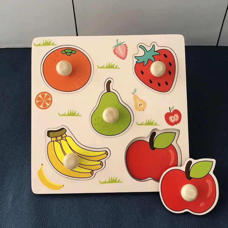 Montessori Wooden Fruit Puzzle