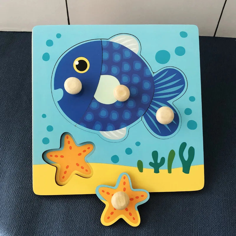 Montessori Wooden Fruit Puzzle