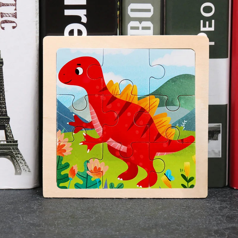 Wooden Dinosaur Jigsaw Puzzle
