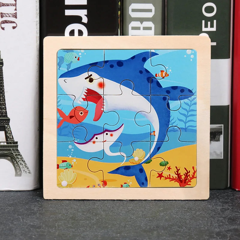 Wooden Dinosaur Jigsaw Puzzle