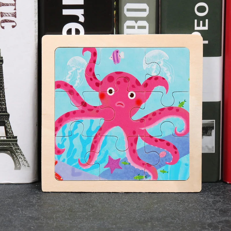 Wooden Dinosaur Jigsaw Puzzle