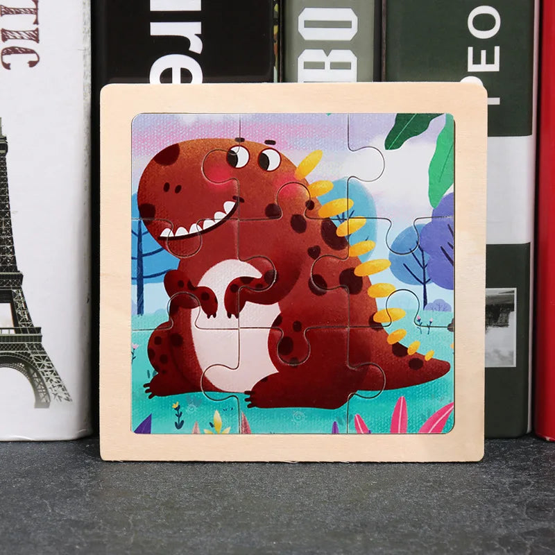 Wooden Dinosaur Jigsaw Puzzle
