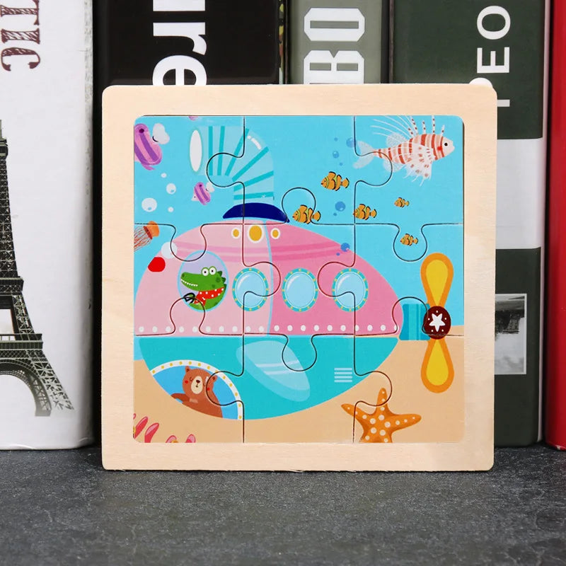 Wooden Dinosaur Jigsaw Puzzle