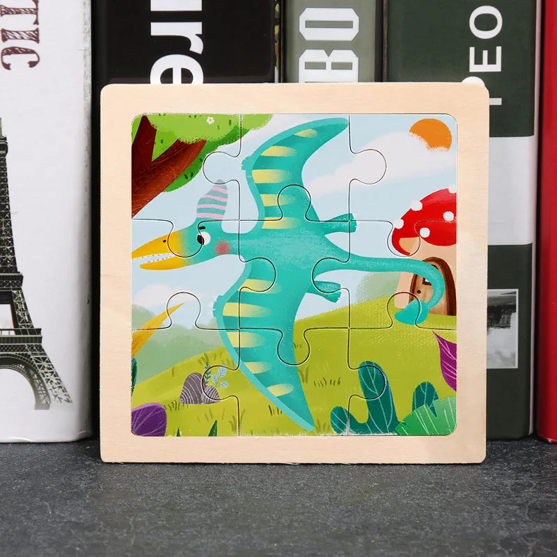 Wooden Dinosaur Jigsaw Puzzle