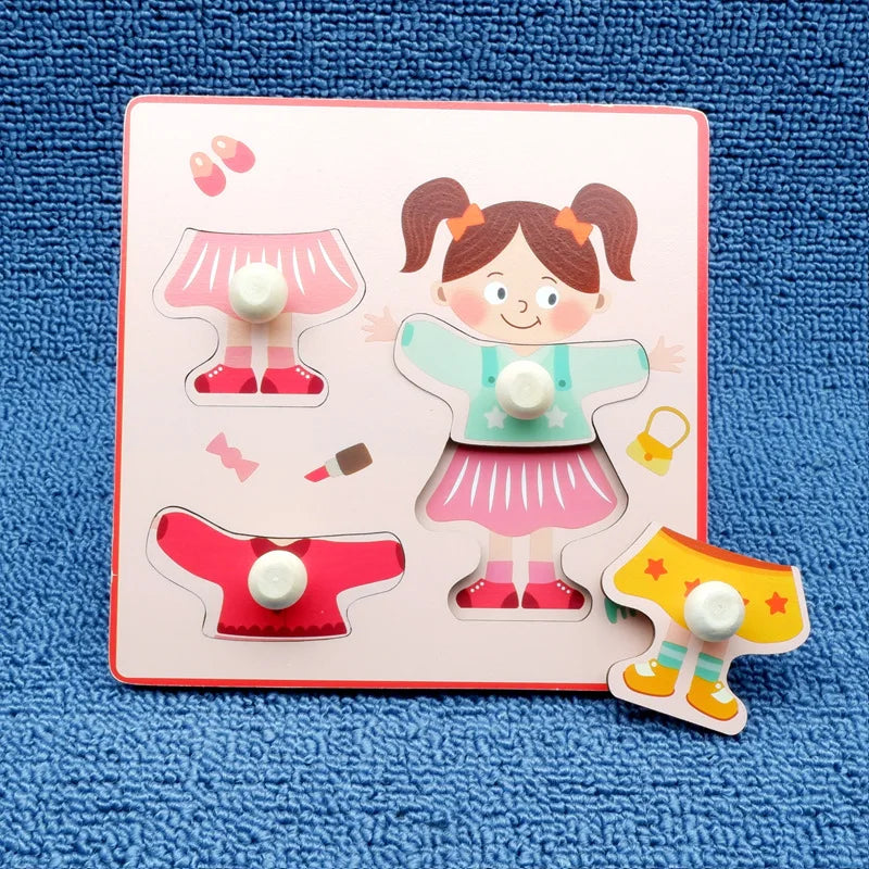 Montessori Wooden Fruit Puzzle