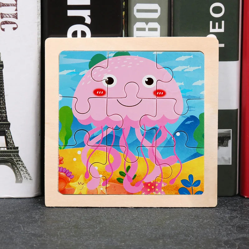 Wooden Dinosaur Jigsaw Puzzle