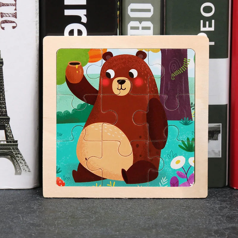 Wooden Dinosaur Jigsaw Puzzle