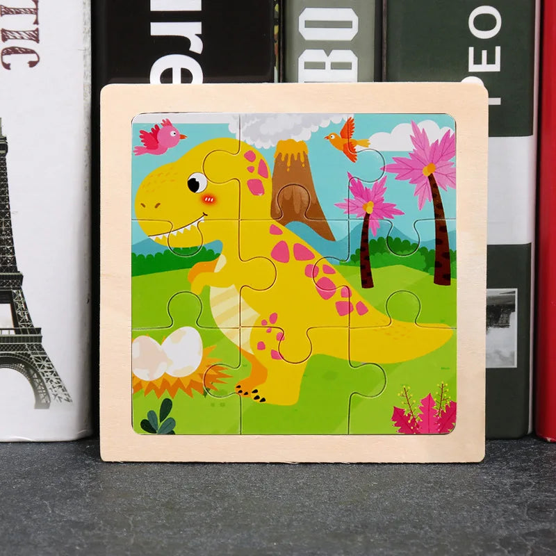 Wooden Dinosaur Jigsaw Puzzle