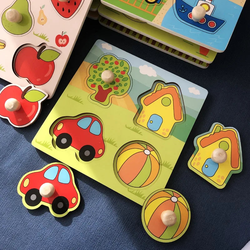 Montessori Wooden Fruit Puzzle