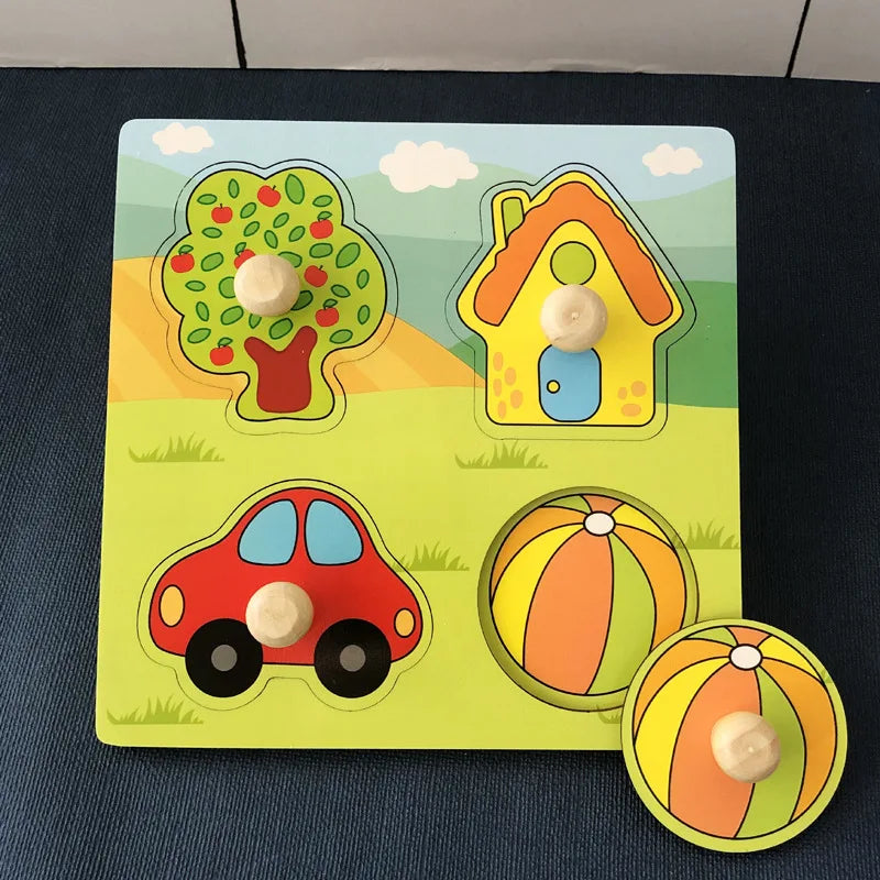Montessori Wooden Fruit Puzzle
