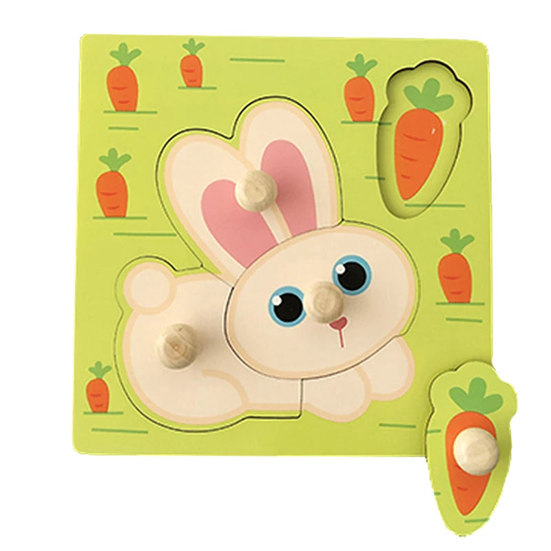Montessori 3D Wooden Puzzle Toy for Toddlers – Educational & Fun