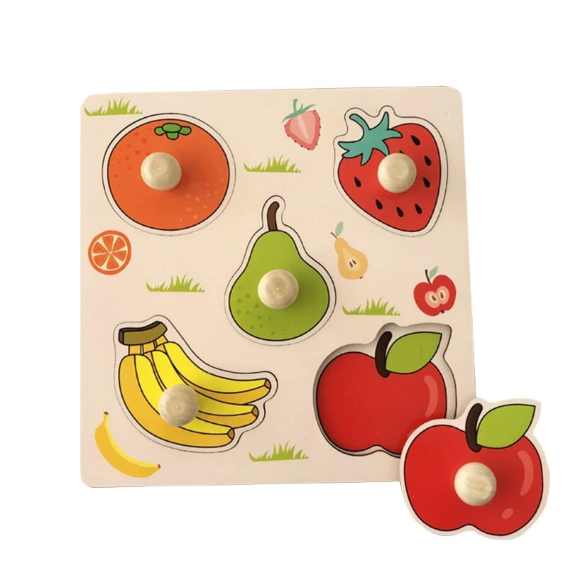 Montessori 3D Wooden Puzzle Toy for Toddlers – Educational & Fun