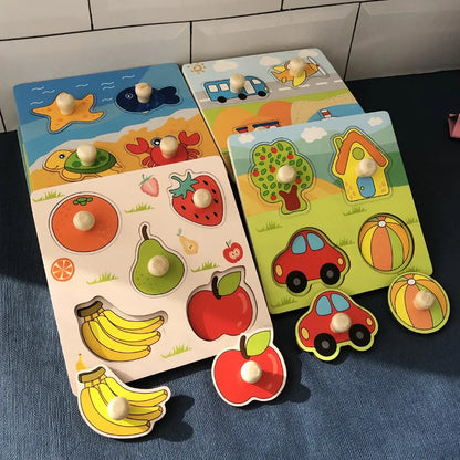 Montessori Wooden Fruit Puzzle