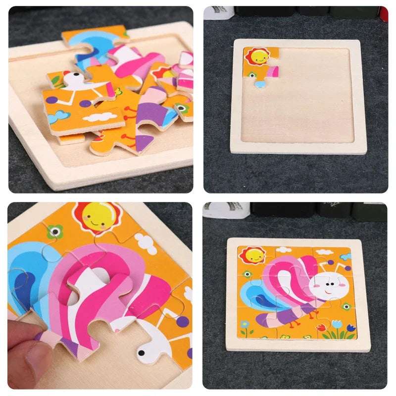 Wooden Dinosaur Jigsaw Puzzle