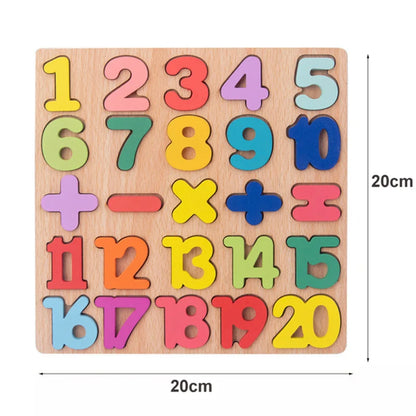Montessori Wooden Animal Puzzle Toy for Toddlers 1–3 Years