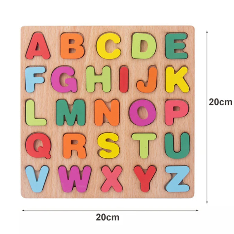 Montessori Wooden Animal Puzzle Toy for Toddlers 1–3 Years