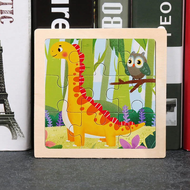 Wooden Dinosaur Jigsaw Puzzle