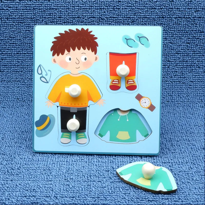 Montessori Wooden Fruit Puzzle