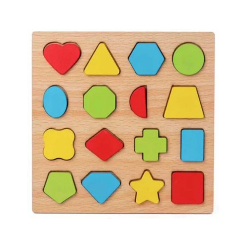 Montessori Wooden Animal Puzzle Toy for Toddlers 1–3 Years