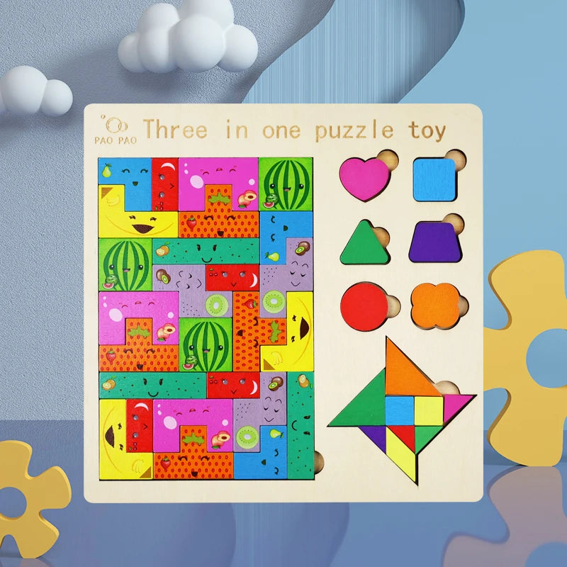 Wooden Puzzle Game for Kids