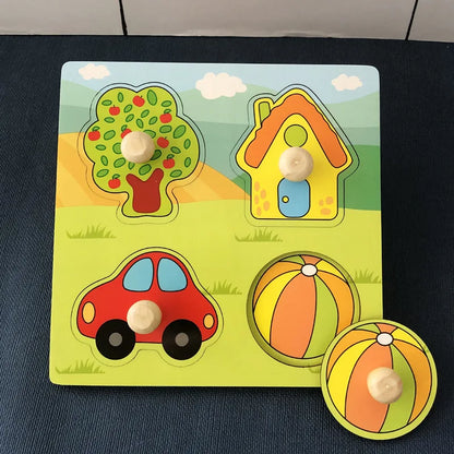 Montessori Wooden Fruit Puzzle